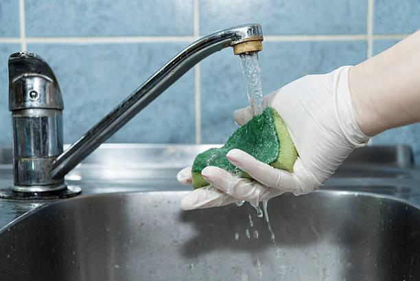 istock Washing sponge in the sink 627306774