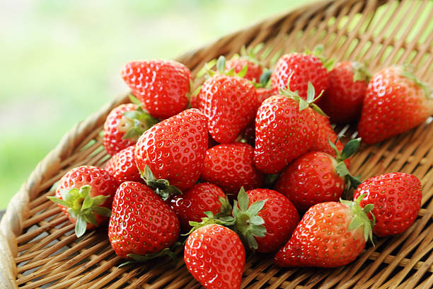 istock Fresh red ripe strawberries isolated on white 627312268