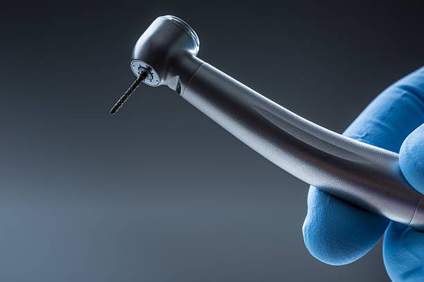 стоматологические инст�рументы. высокая скоростная турбина denta. - cocklebur стоковые фото и изображения