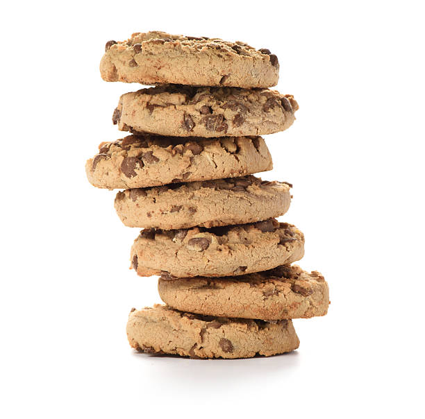 istock Stack of Chocolate Chip Cookies Isolated 627320058