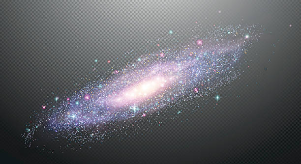 ilustraciones, imágenes clip art, dibujos animados e iconos de stock de galaxia espiral barrada abstracta. - nebula