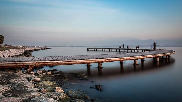 istock long exposure Sekapark wood scaffolding 627320848