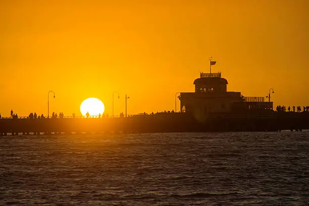 Photo of St Kilda Pier at sunset