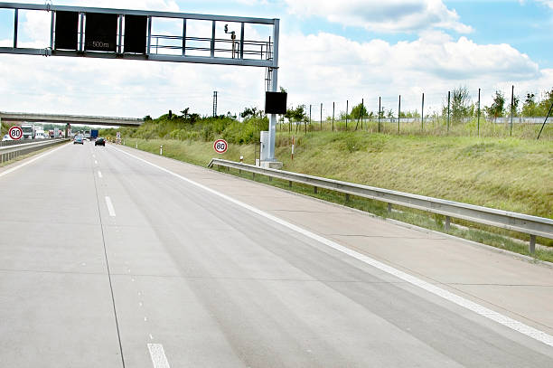 istock Asphalt concrete highway for cars 627327504