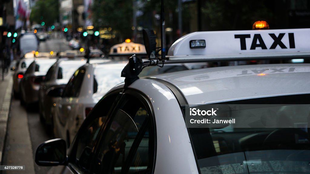 Taxi en Sídney - Foto de stock de Taxi libre de derechos