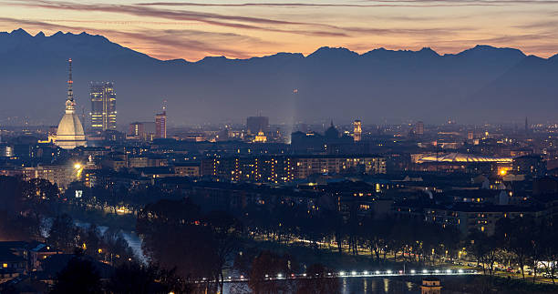 istock Turin (Torino) beautiful landscape with Mole Antonelliana at sunset 627338458