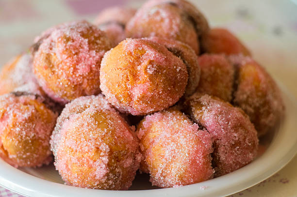 istock desserts, homemade pastries with chocolate and peach. handmade biscuits 627340414