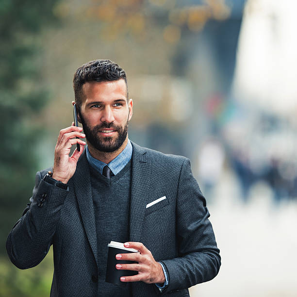 istock Happy to hear his business is succeeding 627344836