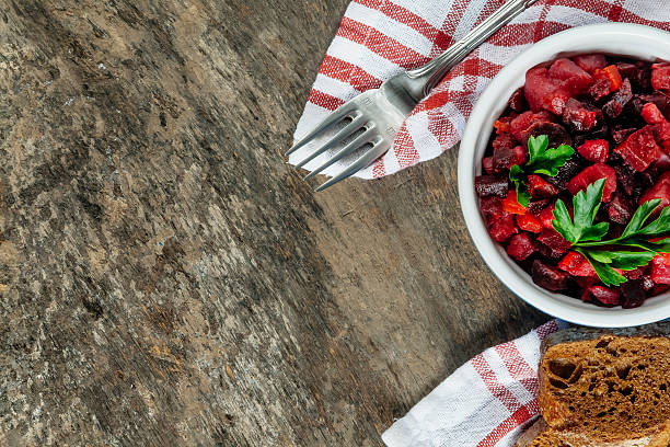 istock raw vegetables and fresh salad vinaigrette on a rustic backgroun 627344918