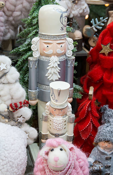 istock Christmas tree, ornaments and santa claus 627350080