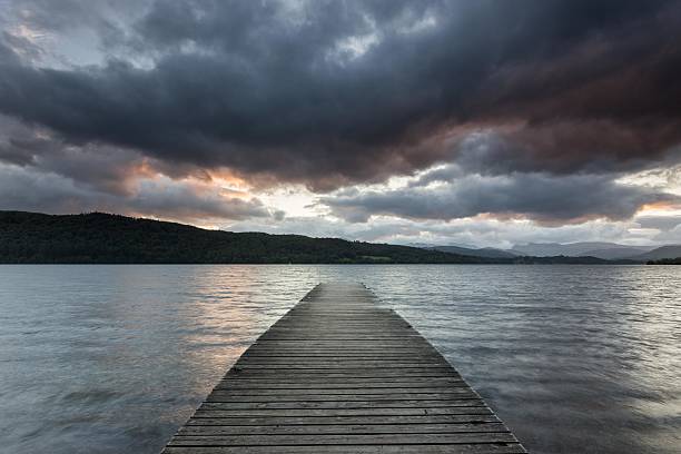 istock Peaceful pier on Lake Windermere, UK Lake District 627354910