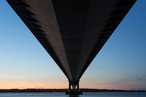 istock Humber Bridge at sunrise (Hull, UK) 627357888
