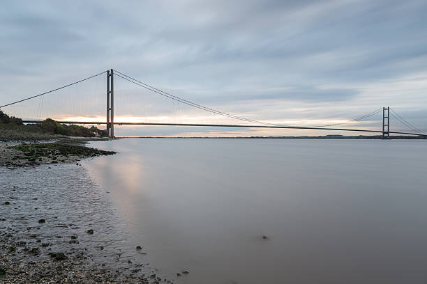 istock Humber Bridge at sunrise (Hull, UK) 627358332