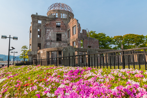 Atomic Bomb Dome memorial building in Hiroshima,Japan