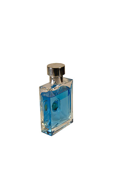 istock Bottle of the men perfume isolated on white 627365308