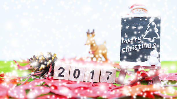 istock Merry Christmas and happy new year background 627365574
