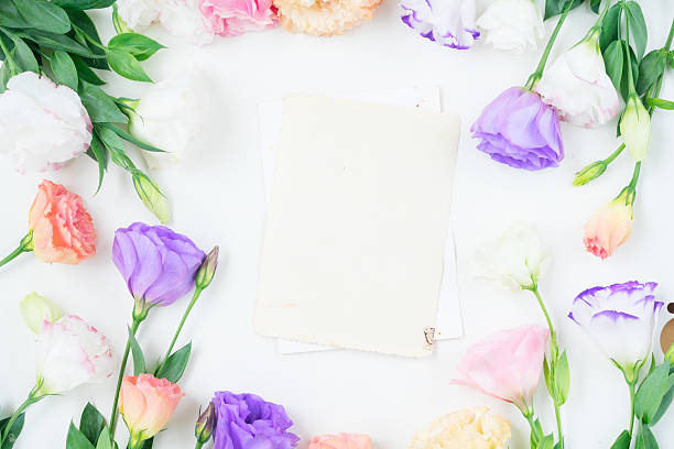istock Pink, white and violet flowers 627371482