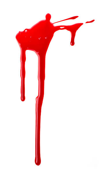 Blood spatter Blood spatter isolated on white blood pouring stock pictures, royalty-free photos & images