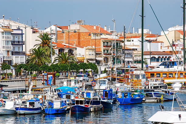 Cambrils port Docked yachts in dock of Cambrils, Spain cambrils stock pictures, royalty-free photos & images