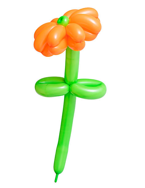 istock Beautiful flower from balloons isolated on white background. 627391452