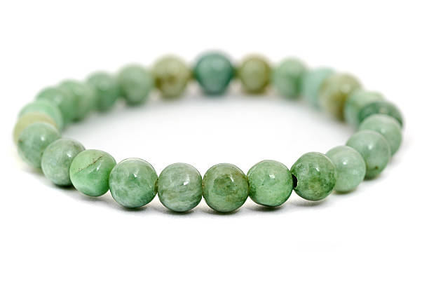 istock Jade bracelet isolated on white 627391586