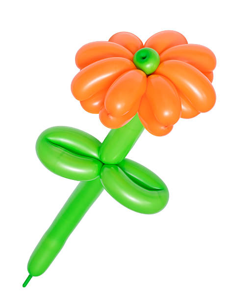 istock Beautiful flower from balloons isolated on white background. 627396826