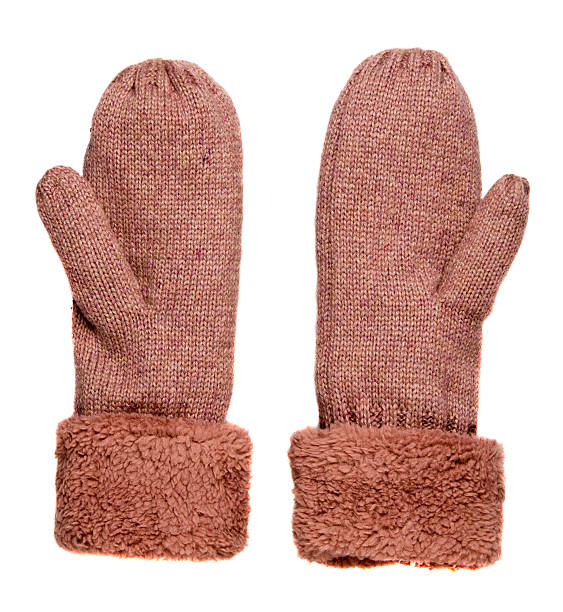 istock Mittens isolated on white background. Knitted mittens. Mittens 627397262