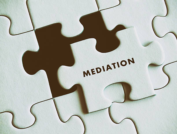 Mediation puzzle concept. Mediation puzzle concept. mediation photos stock pictures, royalty-free photos & images