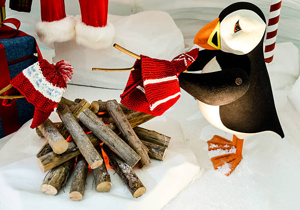 Christmas penguin decoration