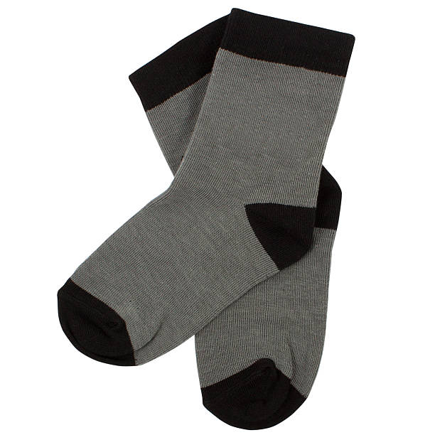 istock Pair of socks. Isolated on white. Clipping paths included. 627416230