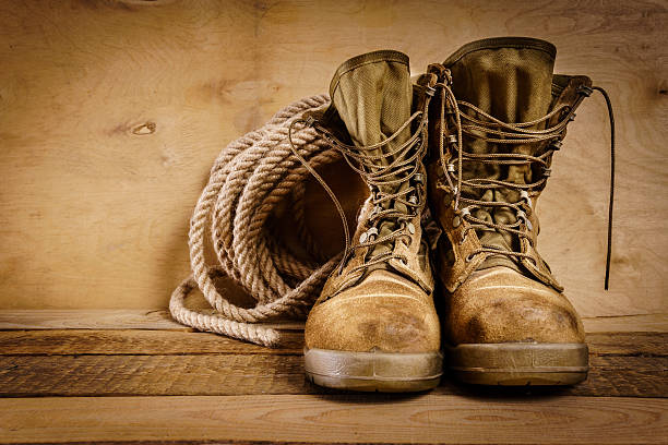 istock old shoes and rope on the table 627416426