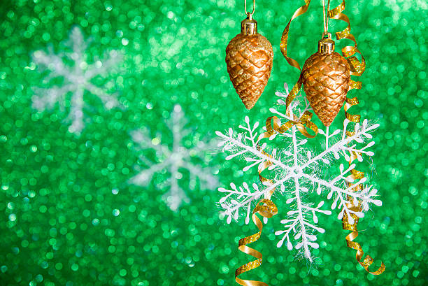 istock Christmas star closeup and snowflake 627417012