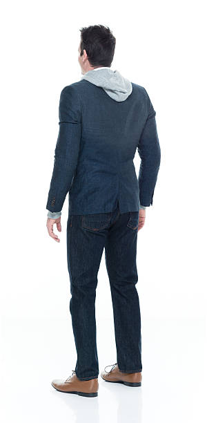 Rear view of man standing