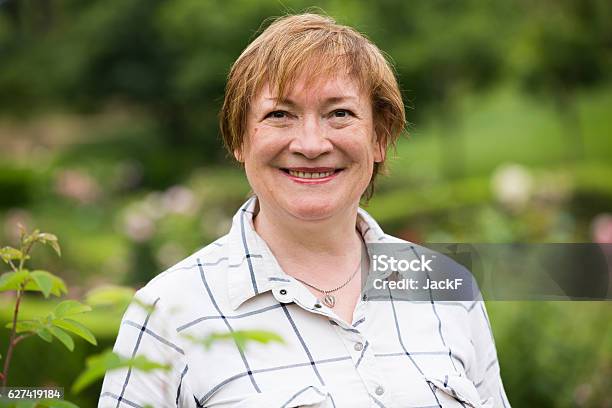 Mature Woman Portrait Stock Photo - Download Image Now - 60-69 Years, 65-69 Years, Active Lifestyle