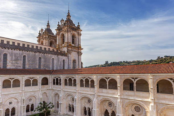 istock Architectural detail Catholic monastery Alcobaca. 627419390