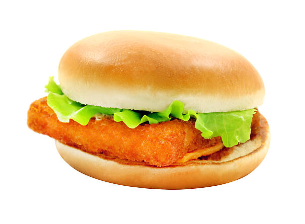 istock Photos big tasty burger with fish 627426926