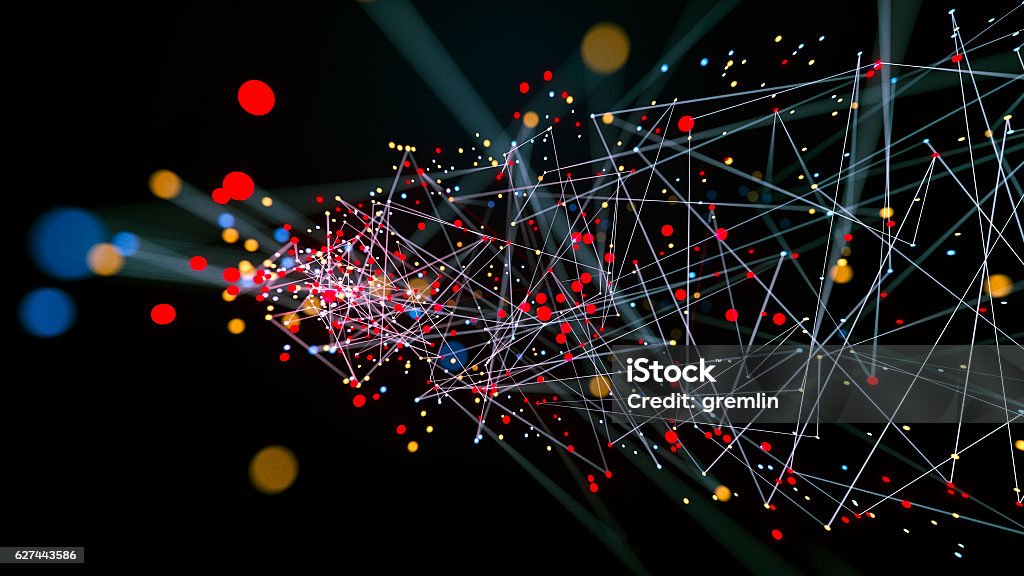 Abstrakter chaotischer Hintergrund - Lizenzfrei Big Data Stock-Foto