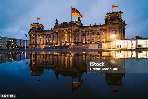 Reichstag Berlin Stock Photo - Download Image Now - The Reichstag, Bundestag, German Flag