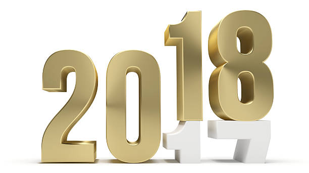 istock new year 2018 and 2017 golden 3d render 627446776