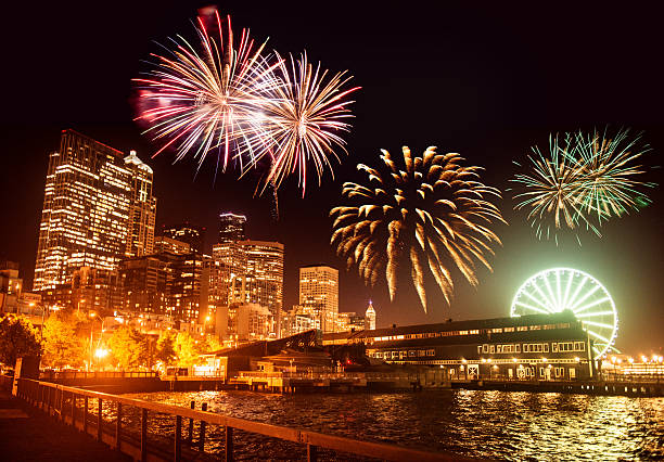 istock fireworks for a national holiday in Seattle 627447248