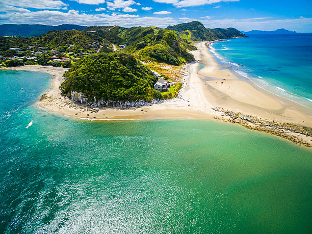 istock Mangawhai Aerial View 627455478
