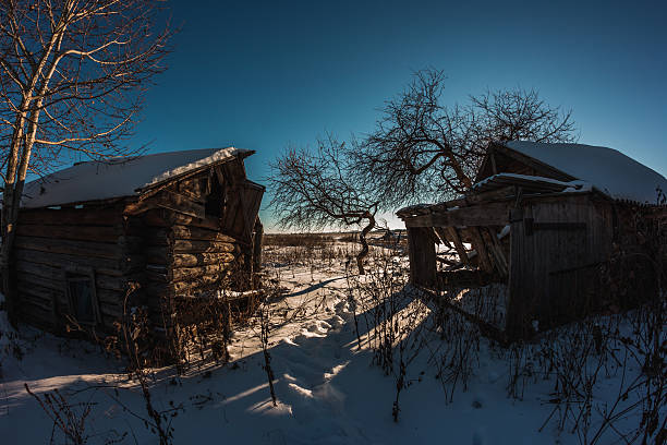 istock Abandoned house in Russian village 627456714