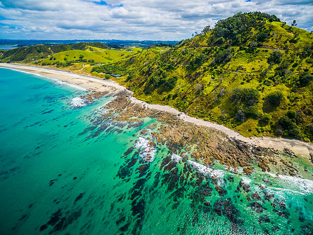 istock Mangawhai Aerial View 627456878