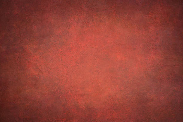 istock Abstract red hand-painted vintage background 627458156