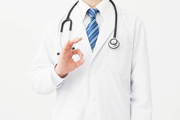 istock the doctor OK gesture, no face 627460482
