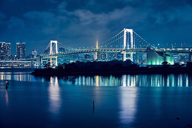 istock Tokyo bay and Tokyo rainbow bridge 627474910