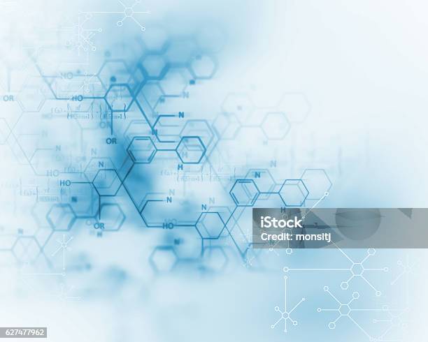 Química De La Ciencia Medicina Principio Activo Y Las Moléculas De Enfermedades De Fondo Foto de stock y más banco de imágenes de Química