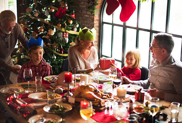 istock Family Together Christmas Celebration Concept 627478524