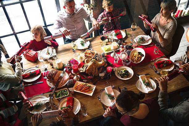 istock Family Together Christmas Celebration Concept 627488832