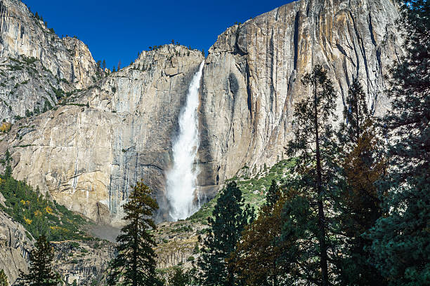 istock Fall colors and flowing water at Yosemite in October 627490498